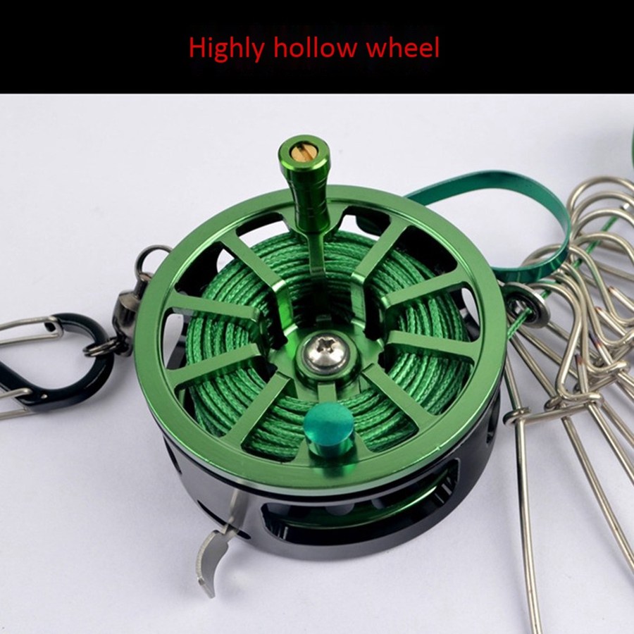 ตกปลา Stringer สแตนเลสตกปลาล็อ - Fly Reel บทวิจารณ์และราคา