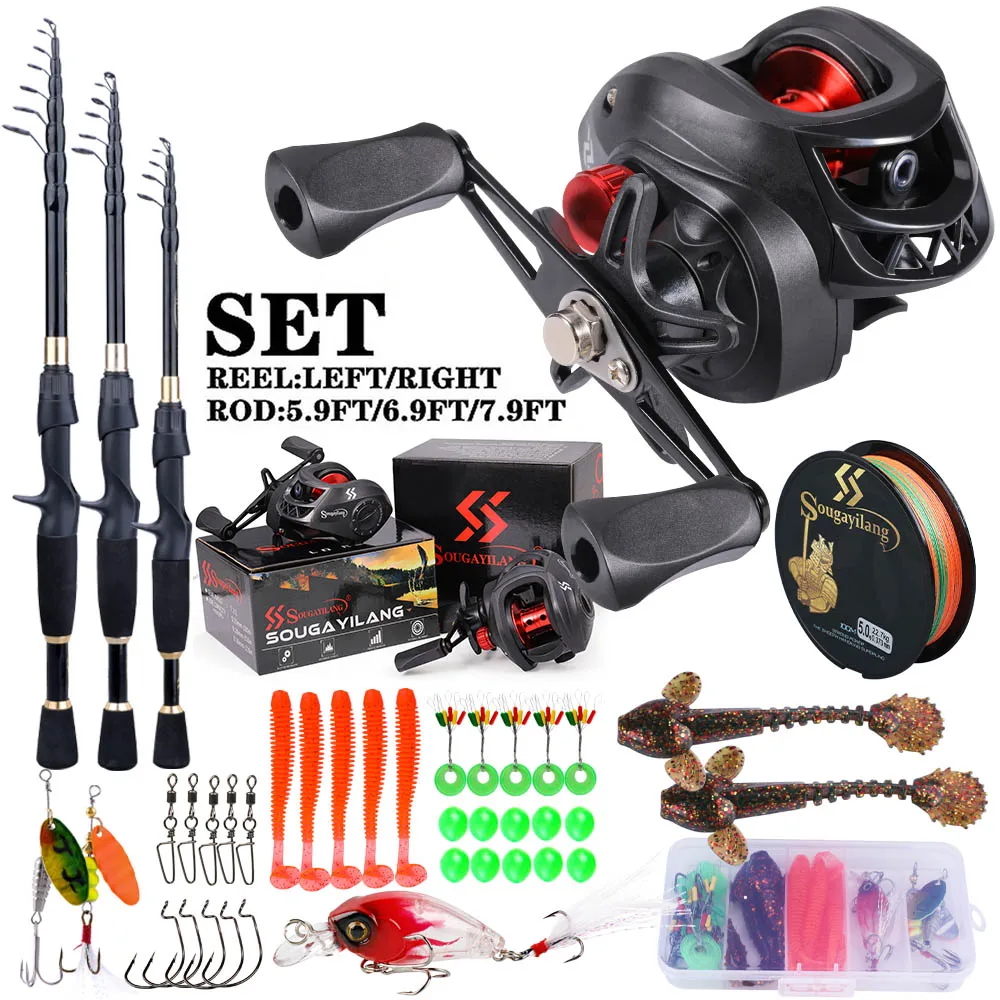 Sougayilang เบ็ดตกปลาและรีลชุด - Spincast Reel บทวิจารณ์และราคา