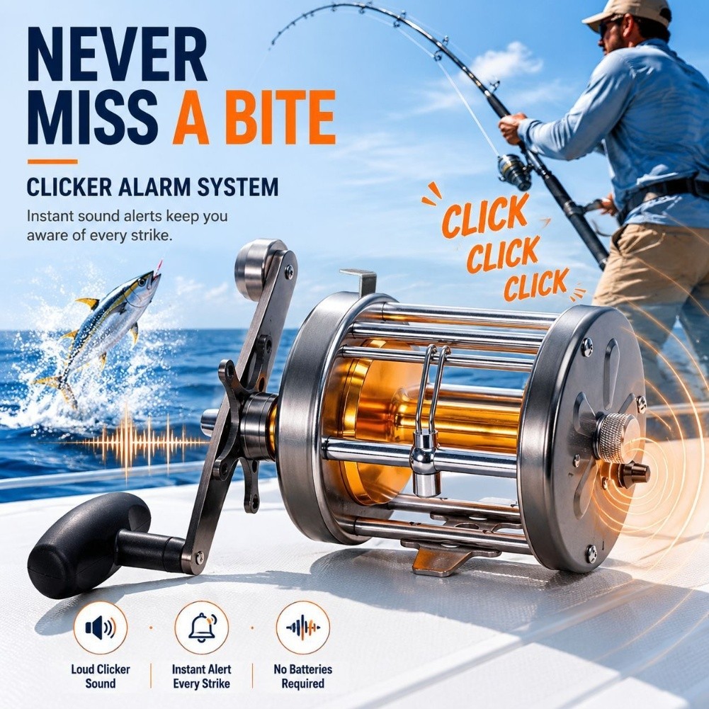รอกตกปลา MT 50W สำหรับใช้กับมื - Trolling Reel บทวิจารณ์และราคา